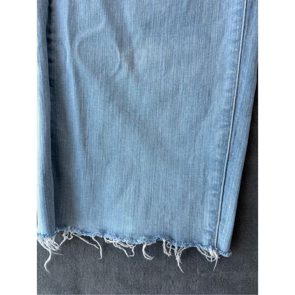 Torrid‎ Wide Leg Distressed Jeans Womens 16 Light Wash Vintage Grunge Raw Hem - Picture 2 of 12